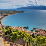 Vista dalla collina di Lepanto, l'attuale Nafpaktos