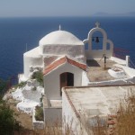 Chiesa di Aghia Irini, a picco sul versante sud di capo Maleas