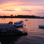 Tramonto sul porto di Kerkira