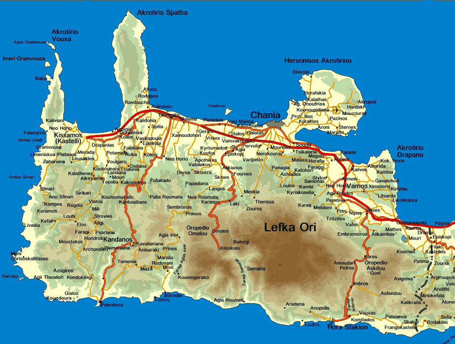 creta map hania
